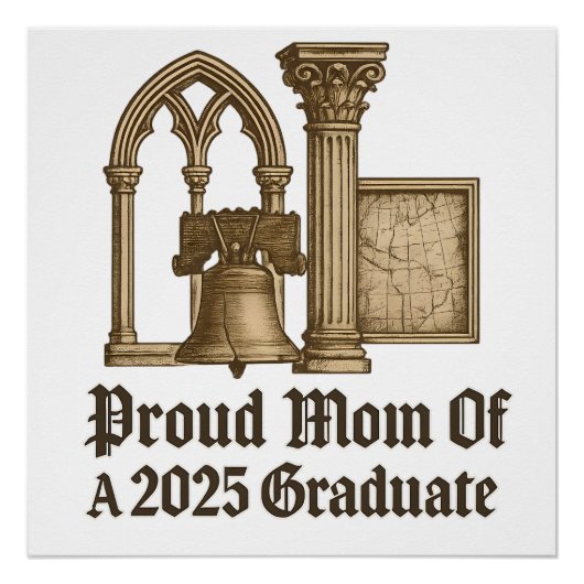 Poster Fier Maman de l'Euro Classic 2025 Style d'histoire (Devant)