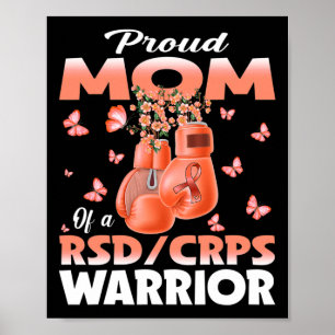 Poster Fier Maman D'Un Rsd Crps Warrior Awareness Boxe G