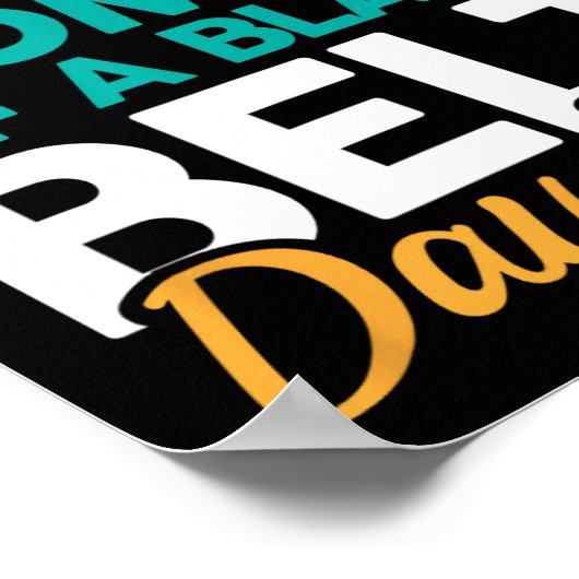 Poster Fier Maman D'Une Fille De Ceinture Noire 14 (Coin)