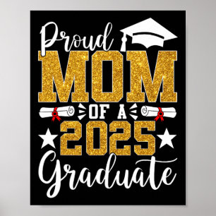 Poster Fier Maman D'Une Mère De 2025 Graduate Maman Gradu