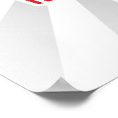 Poster Fier membre du parti Hillary (Coin)