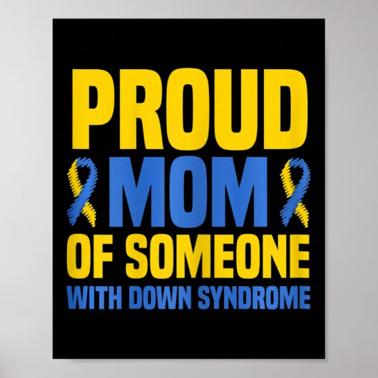 Poster Fier Mère Monde Syndrome de Down Maman (Devant)
