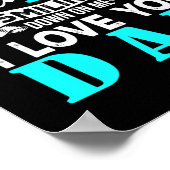 Poster Fier Mon Père Dans Le Ciel Bonne Fête des pères Fi (Coin)