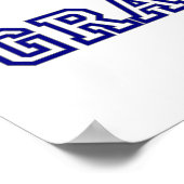 Poster Fier Nouveau Grand-Père Université Cadeaux textuel (Coin)