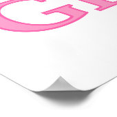 Poster Fier Papa Bébé Fille Cadeaux (Coin)