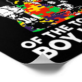 Poster Fier Papa Du Garçon Le Plus Touché Que Je Connais  (Coin)