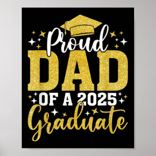 Poster Fier Papa D'Un Cl De 2025 Graduate Graduati Senior
