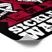 Poster Fier Papa D'Un Guerrier De Cellule De Faucille Sen (Coin)