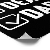 Poster Fier père sourd ASL geste de la main conscience so (Coin)