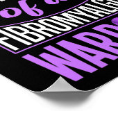 Poster Fier Petite-Fille D'Un Guerrier Fibromyalgique 1 (Coin)