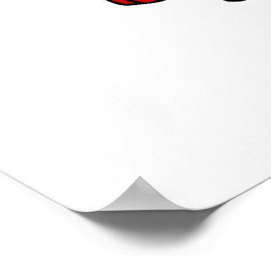 Poster Fier rouge Gelert (Coin)