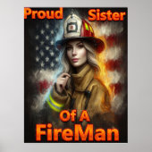 Poster Fier Soeur D'Un Héros De Pompier (Devant)