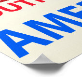 Poster Fier Sud-Africain Américain (Coin)