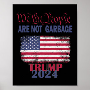 Poster Fier supporter de la poubelle Trump Nous le peuple
