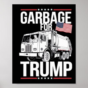 Poster Fier supporter de poubelle Trump Poubelle Pour Tru