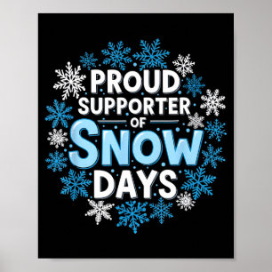Poster Fier supporter des jours de neige Équipage drôle d