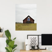 Poster Fier Traditions grange, courtepointe le jour de pl (Bureau à domicile)