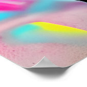 Poster Fierce Femme Graffiti Art coloré IA générée (Coin)