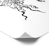 Poster Fierce & Flowing – Art du dragon japonais (Coin)