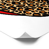 Poster Fierce & Jeu : Lèvres sauvages Mur Art (Coin)