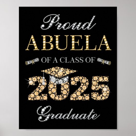 Poster Fière Abuela D'Un Cl De 2025 Diplômé (Devant)