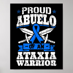 Poster Fière Abuelo D'Un Guerrier Ataxien Dystaxia