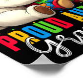 Poster Fière autisme grand-mère ours Sensibilisation sur (Coin)