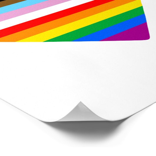 Poster Fière de l'Ally Progrès Fierté (Coin)