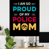 Poster Fière De Ma Mère De Police (Bureau à domicile)
