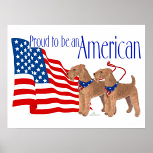 Poster Fière d'être Américaine