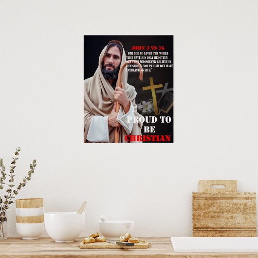 Poster Fière D'Être Chrétienne (Cuisine)