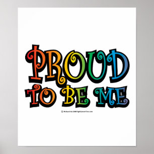 Poster Fière D'Être Moi LGBT