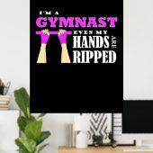 Poster Fière D'Être Une Gymnaste (Bureau à domicile)