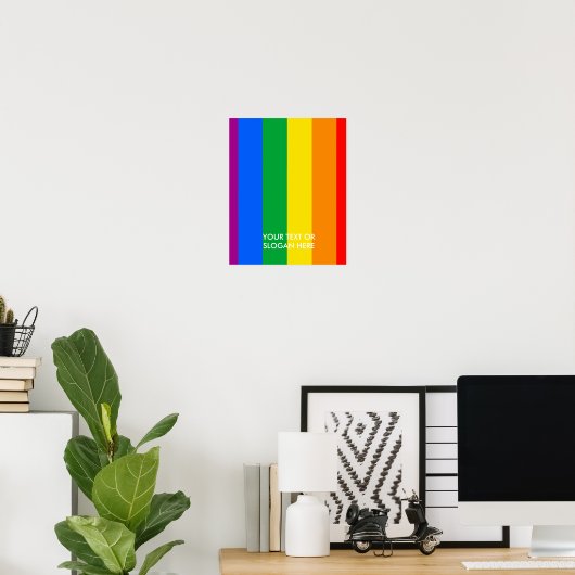 Poster Fière GLBTQI (Bureau à domicile)