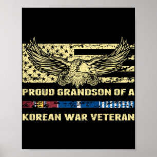 Poster Fière Grand-Fils D'Un Ve Militaire De Guerre Corée