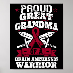 Poster Fière Grand Grand Grand-Mère D'Un Guerrier D'Aneur