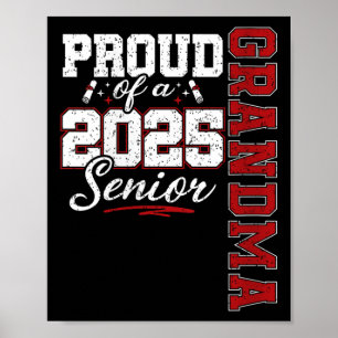Poster Fière grand-mère de la promotion 2025 d'une diplôm