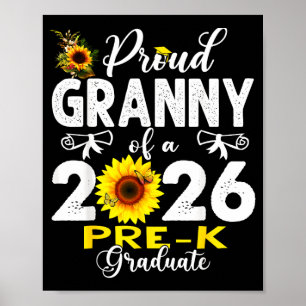 Poster Fière grand-mère de la promotion 2026 de maternell