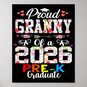 Poster Fière grand-mère de la promotion 2026 de maternell