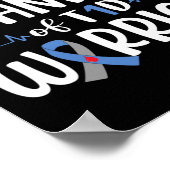 Poster Fière Grand-Mère Du Guerrier T1D Sensibilisation A (Coin)