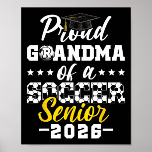 Poster Fière grand-mère d'un senior de football 2026 dipl