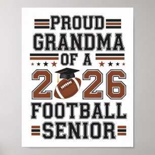 Poster Fière grand-mère d'une promotion 2026 de football