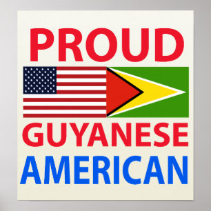 Poster Fière Guyanaise Américaine