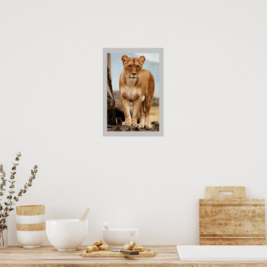 Poster Fière Lionesse (Cuisine)