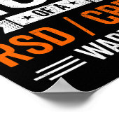 Poster Fière maman d'un RSD CRPS Guerrier Survivor Sensib (Coin)