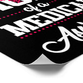 Poster Fière Maman D'Une CMA Adjointe Médicale (Coin)