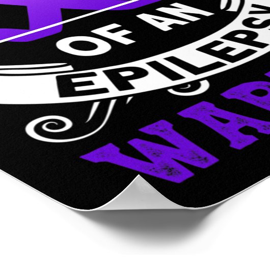 Poster Fière Maman D'Une Épilepsie Guerrière Lauréats De (Coin)