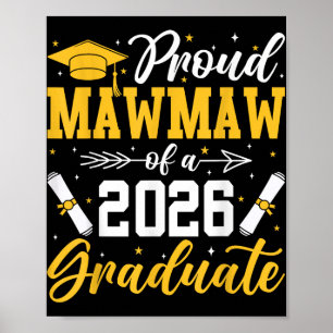 Poster Fière Mawmaw D'Une Grand-Mère Supérieure Diplômée
