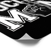 Poster Fière mère de footballeuse Support de fans joyeux (Coin)