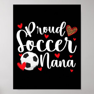 Poster Fière Nana de foot d'un joueur de foot Nana